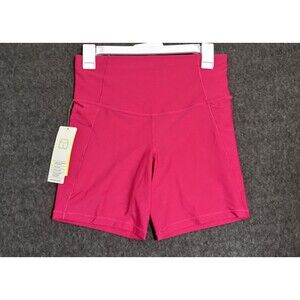 All In Motion Women's Shorts Effortless Support Biker Pink Medium